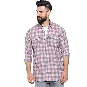 Campus Sutra Men Button Down Shirt