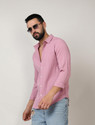 CAHOOT Men Solid Casual Pink Shirt