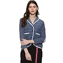 PINACOLADA Solid Single Breasted Casual Women Full