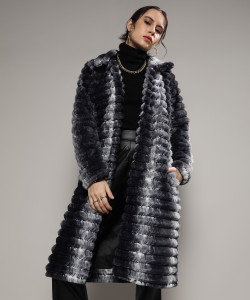 pinacolada suede color block coat