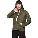 Campus Sutra Women39s Olive Green Quilted Puffer