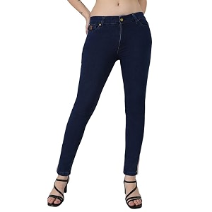 PINACOLADA Womens Side-Striped Denim Jeans for Casual