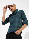 PINACOLADA Women Checkered Casual Multicolor Shirt