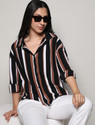 PINACOLADA Women Striped Casual Multicolor Shirt