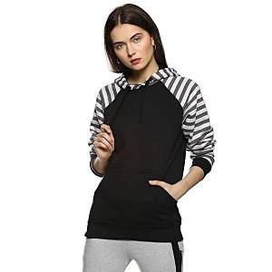 PINACOLADA Women Striped Hoodie