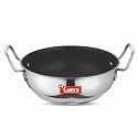 Camro Non-Stick Kadhai 15 No, 4 Liters | Low Oil Cooking | Easy to Clean | Induction Gas Stove Compatible | Dishwasher Safe | 6-Year Warranty