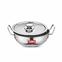 Camro Non stick Kadhai With Lid (13 No, 2.5 Liters) | Stainless steel Kadhai | Gas Stove Compatible | Dishwasher Safe | 15+Years of Innovation and Quality