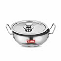 Camro Non stick Kadhai With Lid (14 No, 3 Liters) | Stainless steel Kadhai | Gas Stove Compatible | Dishwasher Safe | 15+Years of Innovation and Quality