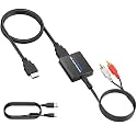CAMWAY 192KHz ARC Audio Extractor - ARC to 3.5mm Audio Adapter for TV to Sound System Headphone, ARC Converter Built-in Professional Amplifier Chip with 3.5mm Cable(Not for HDMI,eARC Interface)