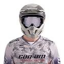 Can-Am Flint Phantom UV Protection Goggles, Off-Road Racing Protective Eyewear, Gray Digital Camo Design