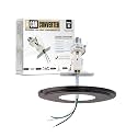 The Can Converter R1 Recessed Can Light Conversion Kit w/ 8¼" Beveled Ceiling Medallion - Home Improvement for 4", 5" &amp; 6" Cans, Fan &amp; Light Fixture Converter Kit, UL Certified, Oil Rubbed Bronze