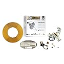 The Can Converter R56 Recessed Can Light Conversion Kit w/ 7"¾ Flat Ceiling Medallion - Home Improvement for 5" &amp; 6" Cans, Converter Kit for Ceiling Fan &amp; Light Fixture, UL Certified, Polished Gold