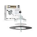 The Can Converter R56 Recessed Can Light Conversion Kit w/ 7"¾ Flat Ceiling Medallion - Home Improvement for 5" &amp; 6" Cans, Converter Kit for Ceiling Fan &amp; Light Fixture, UL Certified, Matte Black
