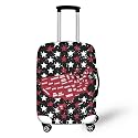 Canada Stars Suitcase Covers for Luggage Covers for Suitcase,Carry on Luggages Cover,Travel Luggages Suitcases Protective Cover Dust Pollution Prevention,Black