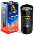 Canamax Premium 189-227 uf/MFD 220-250 VAC Volts Round Start Capacitor 50/60 Hz AC Electric - Exact Fit for AC Motor Run or Fan Start and Cool or Heat Pump Air Conditioner