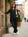 CANBLAR Shirt Palazzos Co-ords Set