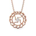 CANDERE by Kalyan Jewellers BIS Hallmark Gold and Cubic Zirconia Religious Pendant for Women