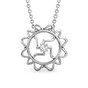 Candere by Kalyan Jewellers BIS Hallmark Gold and Cubic Zirconia Religious Pendant for Women