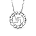 Candere By Kalyan Jewellers BIS Hallmark Gold and Cubic Zirconia Religious Pendant for Women
