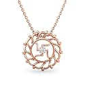 CANDERE by Kalyan Jewellers BIS Hallmark Gold and Cubic Zirconia Religious Pendant for Women
