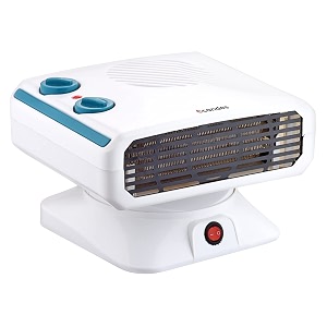 candes fan room heater ideal for small and medium area 2000 watts white blue