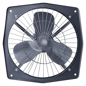 candes fresh 12inch  300 mm anti dust 3 blade exhaust fan black pack of 1