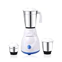 Candes Imperial 550 Watt Mixer Grinder with 3 Jars (Powerful Motor with 1 Year Warranty White Blue)