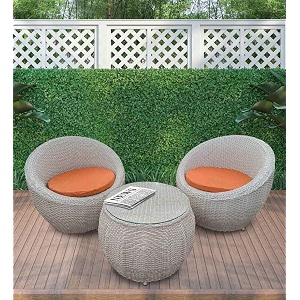 candid home premium d-8 gardenbalconyterrace patio seating chair and table set outdoor furniture 2 chair 1 table apple beigeorange