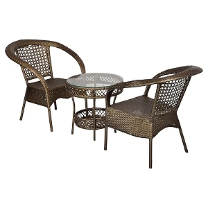 candid home premium d-8 gardenbalconyterrace patio seating chair and table set outdoor furniture 2 chair 1 table golden