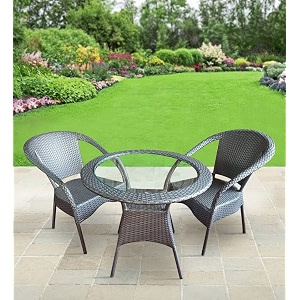 candid home premium d-8 gardenbalconyterrace patio seating chair and table set outdoor furniture 2 chair 1 table silver