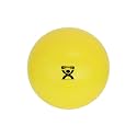 CanDo Inflatable Exercise Ball Yellow 18" Durable Extra Thick Non-Slip Stability Ball for Core Workouts Yoga Pilates Active Seating Physical Therapy Pregnancy Home Gym Flexibility