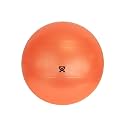 CanDo Inflatable Exercise Ball - Red 22", Durable Extra Thick Non-Slip Stability Ball for Core Workouts, Yoga, Pilates, Active Seating, Physical Therapy, Pregnancy, Home Gym, Flexibility