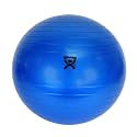 CanDo Inflatable Exercise Ball - Blue 34", Durable Extra Thick Non-Slip Stability Ball for Core Workouts, Yoga, Pilates, Active Seating, Physical Therapy, Pregnancy, Home Gym, Flexibility