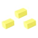 CanDo Hand Therapy Blocks - Yellow (Extra-Soft), Pack of 3 - Grip Strengthening Foam Hand Exercise Tools for Physical Therapy, Arthritis, Carpal Tunnel, Stress Relief, Anxiety