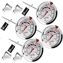 Candy Thermometer for Deep Frying Cooking Oil Thermometer with Pot Clip 4pc