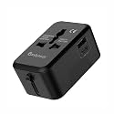 Candytech Latest Universal C-12 Travel Adapter Worldwide USB + Typ-C Ports Travel Adapter with Built in USB Charger Ports + Typ-C Ports …