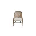 Cane Backed Host Chair in Sand Colored Set of 2