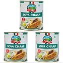 CANEEN Soya Chaap 800g | High-Protein Ready-to-Cook Veg Protein | Delicious Nutritious Soya Sticks for Curries, Grilling, BBQ & Tandoori Starter Recipes | Vegetarian Meat Alternative (Pack of 3)