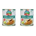 CANEEN Soya Chaap 800g | High-Protein Ready-to-Cook Veg Protein | Delicious Nutritious Soya Sticks for Curries, Grilling, BBQ & Tandoori Starter Recipes | Vegetarian Meat Alternative (Pack of 2)