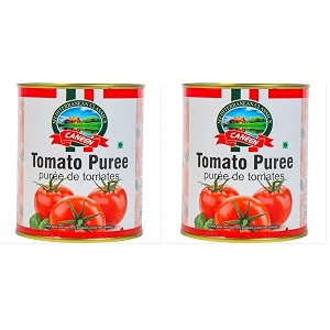 caneen tomato puree 825g  100 fresh tomatoes  thick puree for pasta sauce stews curries pizza sauce shakshuka amp dips  ready-to-use cooking puree pack of 2