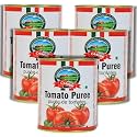 CANEEN - Tomato Puree 825g | Made With 100% Natural Tomatoes | No Artificial Ingredients or Preservatives | Fresh, Thick &amp; Natural Tomato Puree (Pack Of 5)