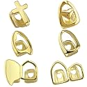 canjoyn 6PC Teeth Grills Mouth Teeth Top Tooth Single Grill Cap for Teeth Mouth Party Accessories