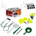 Canning Kit with 15 Pcs Canning Supplies – Including Canning Rack, Jar Lifter Tongs, Wide-Mouth Funnel, Chalk Labels & More for Jams, Pickles, Preserves
