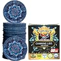 Canning Lids -Food Grade Thickest BPA/BPS free Mason Jar Lids & Canning Supplies -Canning Jars Lid for Wide Mouth Mason Jars. Airtight seal Turquoise Can Lids & Canning Jar Lids by Supa Ant-50pk