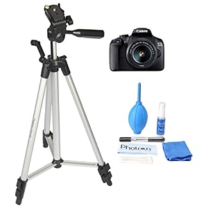 canon 1500d dslr camera with ef 18-55mm lens and basic accessory kit