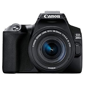 canon eos 200d ii 241mp digital slr camera  ef-s 18-55mm is stm lens  ef-s 55-250mm is stm lens black