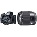 Canon EOS M50 24.1MP Mirrorless Camera (Black) with EF-M 15-45 is STM Lens + Sigma 30mm f/1.4 DC DN Contemporary Lens