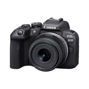 canon eos r10 mirrorless camera body with rf-s 18 - 45 mm f45 - 63 is stm lens