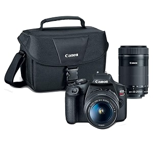 canon eos rebel t7 dslr camera  2 lens kit with ef-s 18-55mm  ef-s 55-250mm f4-56 is stm lens black