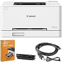 Canon imageCLASS LBP646Cdw Wireless Color Laser Printer - Single Function, Auto 2-Sided Duplex, 26 ppm, Mobile Print (AirPrint/Mopria) - Bundle with Deco Gear Printing eBook &amp; 6FT USB Cable